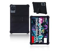 Funda para Tabwee T90 Tablet 11 Pulgadas 2025, yystao Niños Funda de Silicona Suave Compatible con Tabwee Tablet T90 con Soporte Ajustable (Negro)