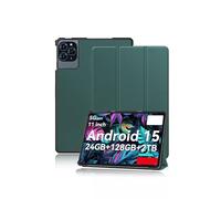 Funda para TABWEE T90/TABWEE T90EX 11 pulgadas 2026, yystao Soporte delgado con diseño de triple plegado, carcasa protectora dura, verde