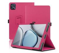 Funda para TABWEE T90/W90 11 Pulgadas, TABWEE T90/W90 Tablet Funda, Funda Protectora Plegable con Soporte para Lápiz y Correa para la Muñeca, Protección Total. (Rojo)