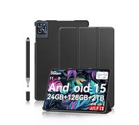 Funda para Tabwee T90/W90 Tablet de 11 pulgadas, con bolígrafo, daunke Trifold Stand, impermeable, resistente a los arañazos, delgada, duradera, Auto Wake/Sleep, Negro