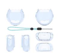 Funda para Tamagotchi Paradise, Funda Protectora Transparente con Protector de Pantalla antiarañazos y cordón Desmontable para la Consola de Juegos para Tamagotchi Paradise (Transparent Blue)