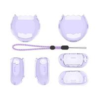 Funda para Tamagotchi Paradise, Funda Protectora Transparente con Protector de Pantalla antiarañazos y cordón Desmontable para la Consola de Juegos para Tamagotchi Paradise (Transparent Purple)