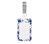 Funda para tarjetas de identificación con diseño floral francés clásico, de plástico duro, protector de etiqueta de nombre para enfermeras y oficina