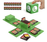 Funda para Tarjetas de Nintendo Switch, Soporte con 16 Ranuras para Juegos (Luigi Verde)