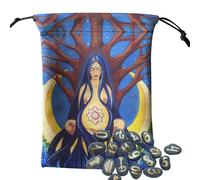 Funda para tarjetas de tarot - Bolsa de almacenamiento para tarjetas de Oracle y Tarot, almacenamiento para dados, joyas, cristales para casa, adivinación, juego de Halloween, principiantes, Oracle y
