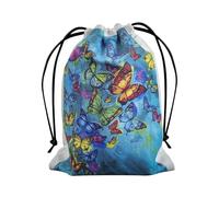 Funda para tarjetas de tarot | Estuche de joyería de terciopelo con impresión en ambos lados,Pequeña funda para tarjetas de tarot, bolsa con cordón de tela para fanáticos del tarot, co