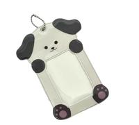 Funda para tarjetas fotográficas de animales de dibujos animados, cubierta de PVC para tarjetas de 3 pulgadas, protectores de tarjetas de fotos para bolsa, bolsas de almacenamiento de fotos