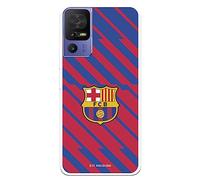 Funda para TCL 40 SE del FC Barcelona BarÇa Escudo tansparente para Proteger tu móvil. Carcasa de Silicona Flexible con Licencia Oficial FC Barcelona
