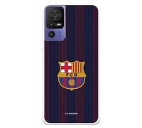 Funda para TCL 40 SE del FC Barcelona Rayas Blaugrana tansparente para Proteger tu móvil. Carcasa de Silicona Flexible con Licencia Oficial FC Barcelona