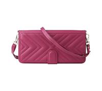 Funda para TCL 605,PU Cuero Flip Phone Caso con Ranuras para Tarjetas,Diseño Multifuncional,Uso como una Bolsa Crossbody y Bolsa de Eslinga.-Rose Red