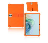 Funda para TCL NXTPAPER 11 Gen 2 Tablet 11 Pulgadas 2025 Última yystao Niños Funda de Silicona Suave Compatible con TCL NXTPAPER 11 Gen2, Soporte Ajustable (Naranja)