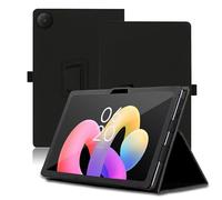 Funda para TCL Tab 10L Gen 4 10.1 Pulgadas, TCL Tab 10L Gen 4 Tablet Funda, Funda Protectora Plegable con Soporte para Lápiz y Correa para la Muñeca, Protección Total. (Negro)