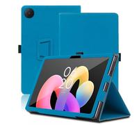 Funda para TCL Tab 10L Gen 4 10.1 Pulgadas, TCL Tab 10L Gen 4 Tablet Funda, Funda Protectora Plegable con Soporte para Lápiz y Correa para la Muñeca, Protección Total. (Azul Claro)