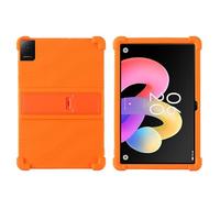 Funda para TCL Tab 10L Gen 4 de 10.1 Pulgadas 2025 con Soporte de PC, Silicona Suave, Lavable, Esquinas Gruesas a Prueba de Golpes Silicona Funda para TCL Tab 10L Gen 4, Naranja