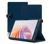 Funda para TCL Tab 11 FE 11 Pulgadas, TCL Tab 11 FE Tablet Funda, Funda Protectora Plegable con Soporte para Lápiz y Correa para la Muñeca, Protección Total. (Azul)