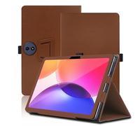Funda para TCL Tab A1 Plus 12.2 Pulgadas, TCL Tab A1 Plus Tablet Funda, Funda Protectora Plegable con Soporte para Lápiz y Correa para la Muñeca, Protección Total. (Marrón)
