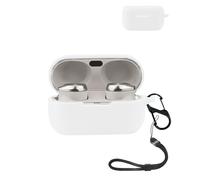 Funda para Technics EAH-AZ80E-K Auriculares yystao Funda de Silicona Suave Compatible con EAH-AZ80E-K con Cordón, a Prueba de Polvo, Resistente a Golpes y Duradero, Blanco