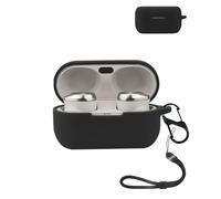 Funda para Technics EAH-AZ80E-K Auriculares yystao Funda de Silicona Suave Compatible con EAH-AZ80E-K con Cordón, a Prueba de Polvo, Resistente a Golpes y Durable, Negro