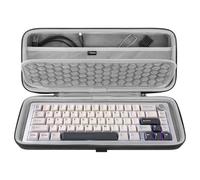 Funda para Teclado Compacto 65% Geekria, Estuche rígido de Viaje para Teclado Compacto de 68 Teclas, Compatible con Keychron K6/K6 Pro/Q2 Pro/Q2 MAX, HyperX Alloy Origins 65