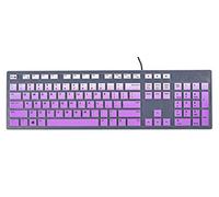 Funda para teclado compatible con Dell KM636 KB216 y teclado con cable Dell Optiplex 5250 3050 3240 5460 7450 7050 y Dell Inspiron AIO 3475/3670/3477 (degradado rosa morado)