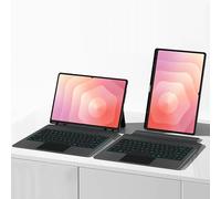 Funda para teclado compatible con Samsung Galaxy Tab S11 Ultra 5G de 14.6 pulgadas 2025 SM-X930/X936B retroiluminada desmontable funda para teclado con trackpad/lápiz Tab S11 Ultra de 14.6 pulgadas