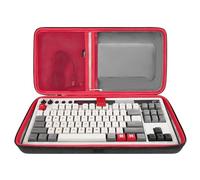 Funda para Teclado de Gaming mecánico Geekria Tenkeyless (TKL), Estuche de Viaje de Concha Dura, Compatible con 8Bitdo Retro Mechanical Keyboard y Dual Super Programmable Keys (Gris Oscuro)