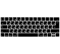 Funda para Teclado de Idioma Extranjero Compatible con MacBook Pro 13 15 Pulgadas 2018 2017 y 2016 con Touch Bar & Touch ID Modelo: A1989 A1706 / A1990 A1707, EE. UU. y versión Europea Russian