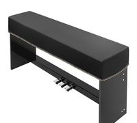 Funda para teclado de piano de 88 teclas, cubierta de cuero negro, cubierta antipolvo de piano digital suave de lujo, funda protectora impermeable a prueba de polvo para teclado electrónico, se adapta