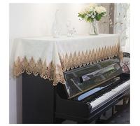 Funda para teclado de Piano, tela de estilo europeo, Piano vertical, cubierta media o completa para teclado, tela de encaje superior, cubiertas a prueba de polvo F 58 * 118cm