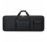 Funda para Teclado Electrónico para Novation Launchkey 49 MK2 2015-2020, Bolsa Acolchada con Correas de Mochila, Asas y Bolsillos para Teclados de 61 y 88 Teclas Negra, 88 Key