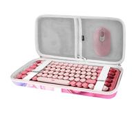Funda para Teclado Geekria 75%, Estuche de Viaje de Concha Dura para Teclado portátil de 84 Teclas, Compatible con Logitech Pop Keys mecánico, Keychron K2, MX Mechanical Mini