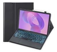 Funda para Teclado Lenovo Idea Tab Plus (12.1 Pulgadas) / Lenovo Tab K12 (TB361FU/TB361ZU), Teclado inalámbrico Bluetooth Folio Case | Teclado retroiluminado | Ratón táctil