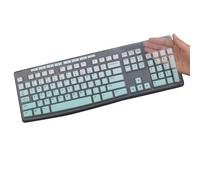 Funda para teclado Logitech MK295 MK275 MK270 K200 K260 MK200 MK260 MK260 | 2 unidades, silicona, protección contra el polvo, impermeable, lavable y reutilizable, diseño QWERTY ANSI