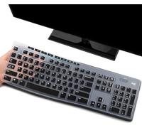 Funda para teclado Logitech MK295 MK275 MK270 K200 K260 MK200 MK260 MK260 | 2 Unidades Silicona Transparente Protector Polvo Impermeable Lavable Reutilizable QWERTY ANSI