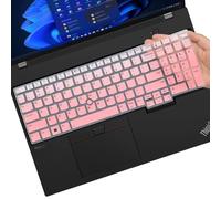 Funda para teclado para Lenovo ThinkPad T16 P16 P16s 16", ThinkPad L15 Gen 4/3 15,6", ThinkPad T16 Gen 1, Lenovo ThinkPad 15,6" y 16" (no compatible con ThinkPad L15 Gen 2/1), rosa degradado