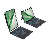 Funda para teclado retroiluminado Bluetooth para Honor MagicPad 2 de 12.3 pulgadas (no compatible con Honor MagicPad de 13 pulgadas), retroiluminación y ratón TrackPad y teclado desmontable