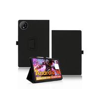 Funda para Teclast P50T Tablet de 11 pulgadas, yystao de piel sintética, correa de mano, diseño con textura de piel, color negro