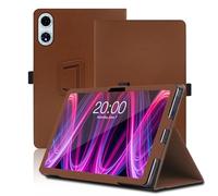 Funda para Teclast T60 Plus 12 Pulgadas, Teclast T60 Plus Tablet Funda, Funda Protectora Plegable con Soporte para Lápiz y Correa para la Muñeca, Protección Total. (Marrón)