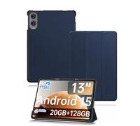 Funda para TECLAST T65 13.4 pulgadas 2025 Última Tablet,toergy Soporte Delgado Triple Funda de Protección Dura Impermeable, Resistente a los Golpes y al Polvo,Azul Oscuro