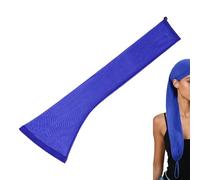 Funda Para Tejido De Cabello - Fundas Para Trenzas De Cabello Transpirables Para Loc | Gorros Elásticos Extra Largos Para Pelucas Y Rastas | Gorras Largas Ajustables Con Rastas Para Mujeres (A-zul)