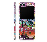 Funda para tel fono compatible con Samsung Galaxy Z Flip 6 - Grafiti Funky - Vinilo 3M premium protector - F cil de aplicar | Fabricada en EE. UU