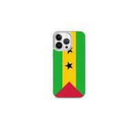 Funda para teléfono - Bandera de Santo Tomé y Príncipe - Compatible con iPhone 13 Pro - Funda suave - Resistente y antichoque - Pixelforma