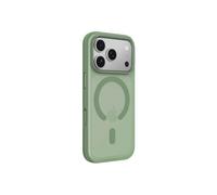 Belkin SheerForce Grip Funda iPhone 17 Pro Compatible con MagSafe, Diseño Ultrafino, Bandas Laterales Antideslizamiento, Carcasa Magnética, Transparente y Resistente a los Golpes para iPhone - Verde