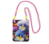 Funda para teléfono celular para mujer, bolso tipo cartera con correa de hombro fucusia, bolsa de viaje para la perfección del pensamiento