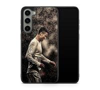 Funda para teléfono compatible con Samsung Galaxy S25 FE - Cristiano Ronaldo - Performance Elite - Sublimación HD - Silicona Negro - Carcasa para teléfonos con Locura