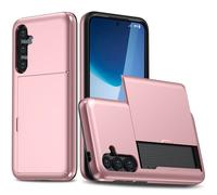 Funda para teléfono compatible con Samsung S24FE, funda para teléfono S23Slider Card, estructura 2 en 1, funda tipo cartera Galaxy S22