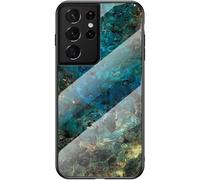 Funda para teléfono con diseño de vidrieras y estampado de mármol, compatible con Samsung Galaxy A71/A51/A31/A11/A21/S5G/4G - Ligera, delgada,