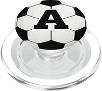 Funda para teléfono con Letra A de Jugador de fútbol PopSockets PopGrip para MagSafe