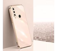 Funda para teléfono con Soporte de Anillo Cuadrado Chapado para Huawei P30 P40 P20 Lite Pro P Smart Plus 2019 20 30 40 Funda de Silicona de Lujo con Soporte, ZB Pink, para p30