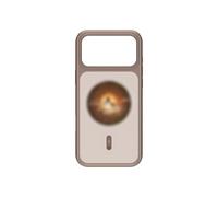 Funda para teléfono de proyección de pantalla, pantalla HD a color de 1.85 pulgadas con notificaciones en tiempo real y minijuegos, compatible con Pro Max (café)